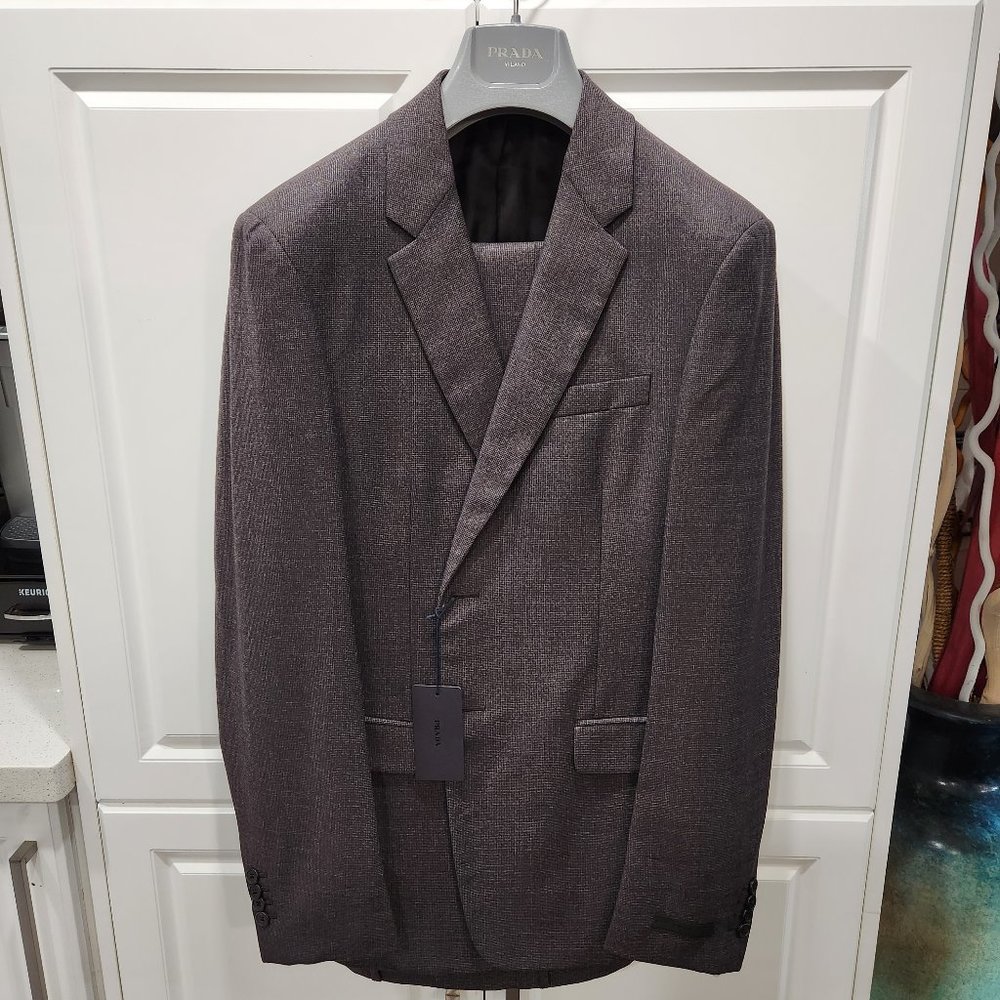 PRADA Single-Breasted Wool Suit